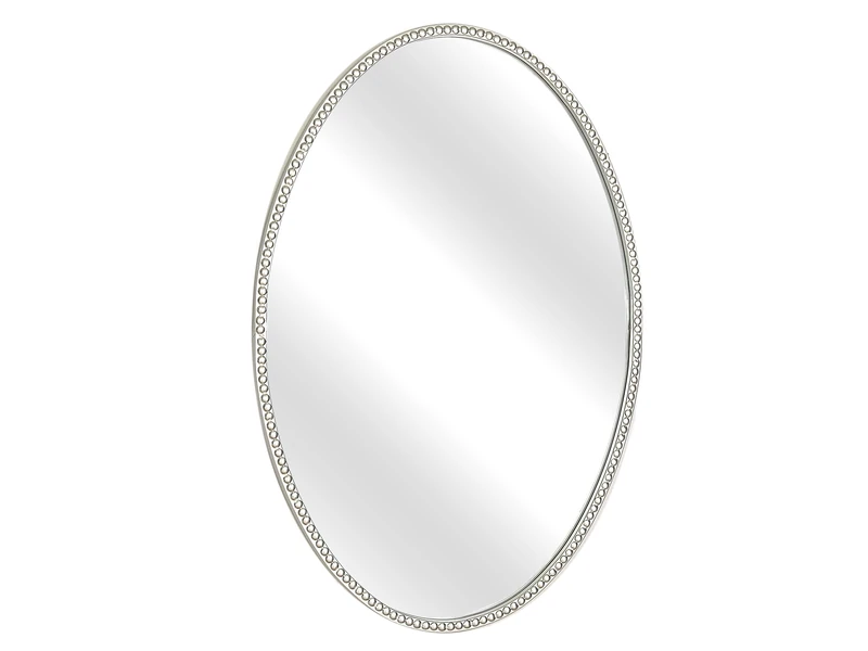 AlexandreHouse ESPEJO METAL PLATEADO OVAL CORDON