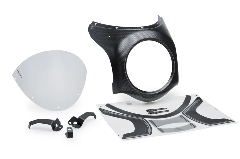 Puig 21962W Retro Fairing Vintage Design, and Optimal Protection, Color Clear