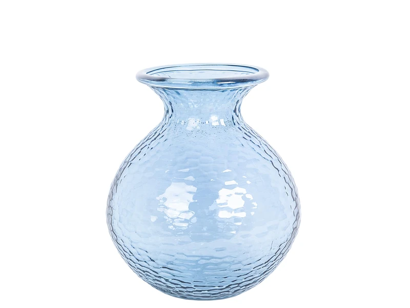Florero Vidrio Recycle Azul