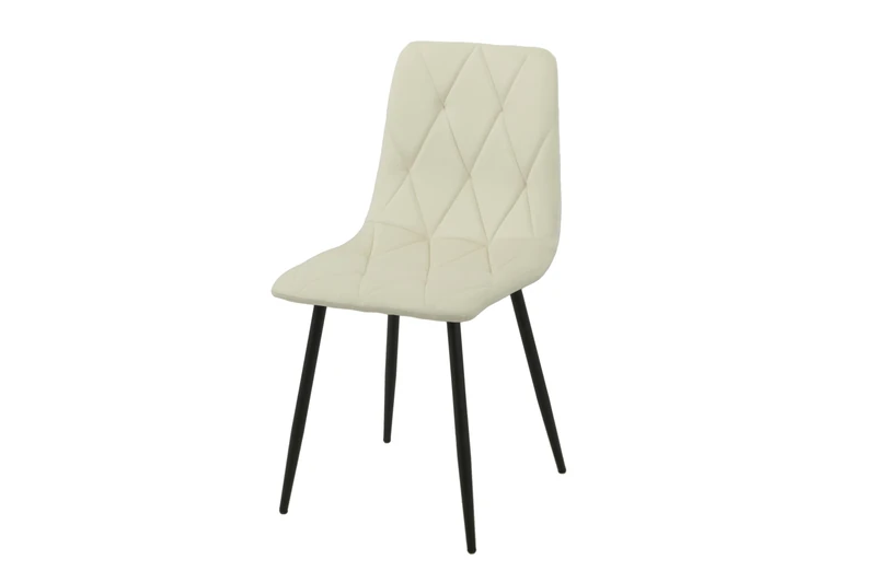 AlexandreHouse Silla Tapizada Blanco Rota Patas Metal