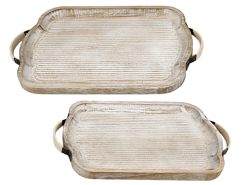 Set of 2 Rectangular Bandanas Madera - Image 1