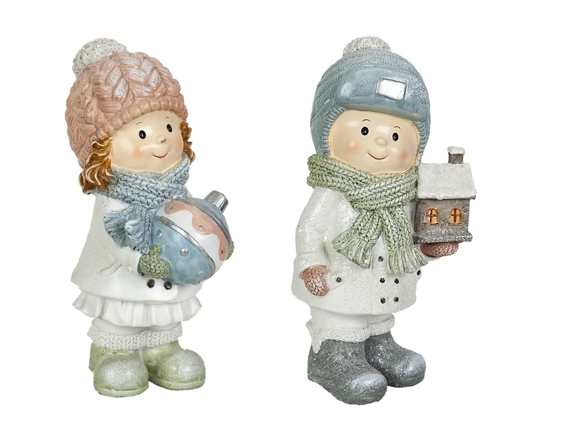 Set of 2 Figures PAREJA Resin - Image 1