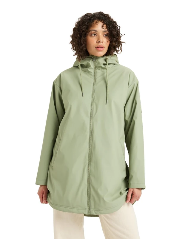 Roxy Jacket RAIN ROAD POLAR ZIP Women's Green XS