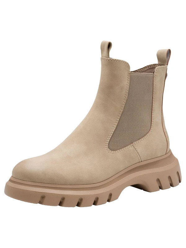 MARCO TOZZI Women's Chelsea Boots with Chunky Sole Modern, taupe, 5 UK - Image 1
