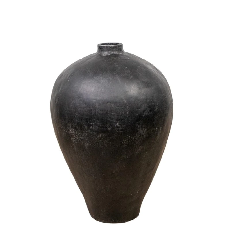Black Ceramic Jarron