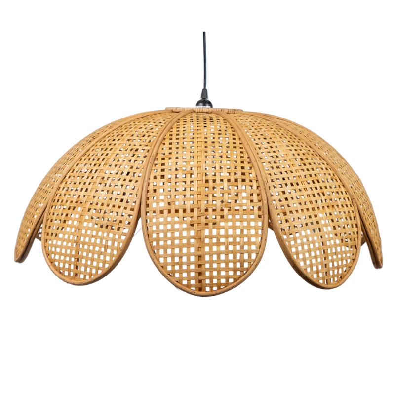 AlexandreHouse Lampara Colgant Flor Rattan E27 / 220240V - Image 1