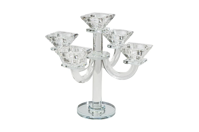 CANDLE VIDRIO 5 BRAZOS