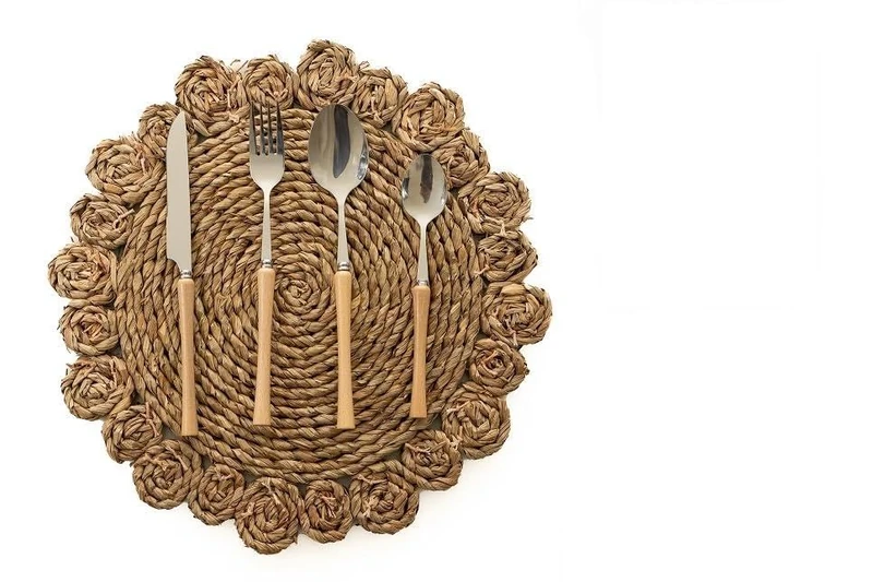 AlexandreHouse CONJUNTO CUBIERTOS 24 PCS Plateado/Madera - Image 1