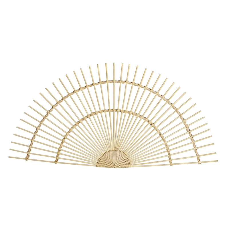 Decorative Painted Bamboo 80 x 2 x 40 cm Natural Abanico - Image 1