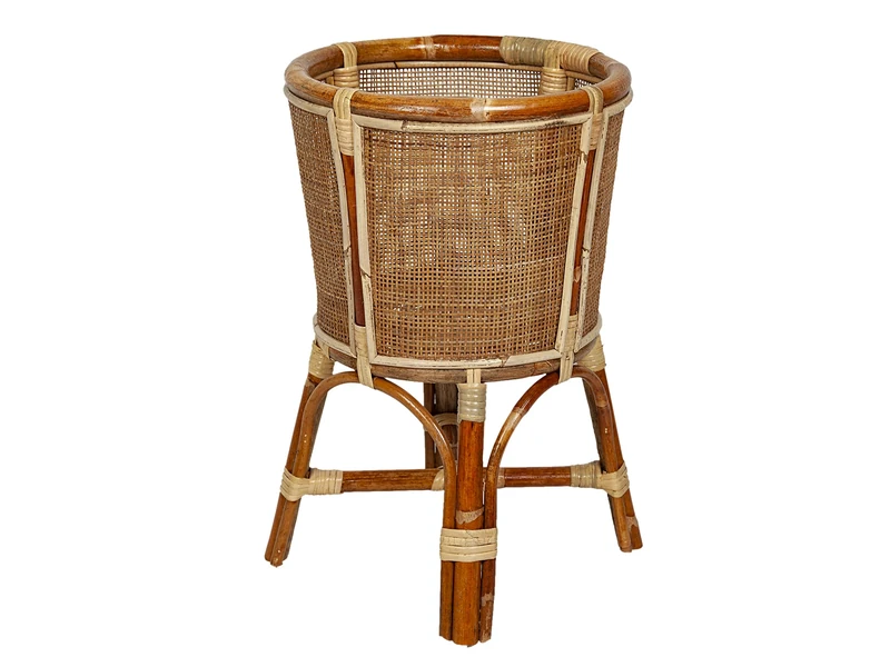 Macetero Rattan C/4 Patas
