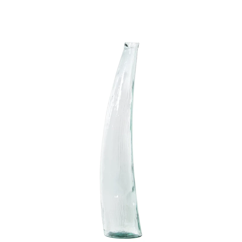 Jarron Vidrio Recycle 100 cm Transpaent 20 x 20 x 100 cm