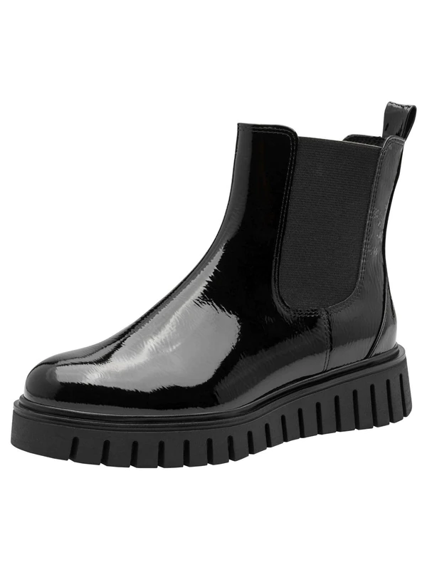 MARCO TOZZI Women's 2-25472-45Chelsea Boots, Black (Black Patent), 8 UK