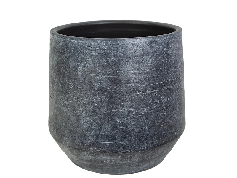 Ceramic Patina Gris Cubremaceta - Image 1