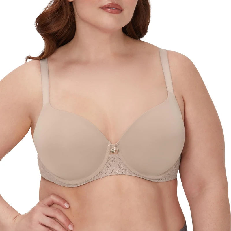 Maidenform Women's Custom Lift, One Fab Fit Underwire, Convertible Straps, Full Coverage Bra, Evening Blush, 34B - Image 1