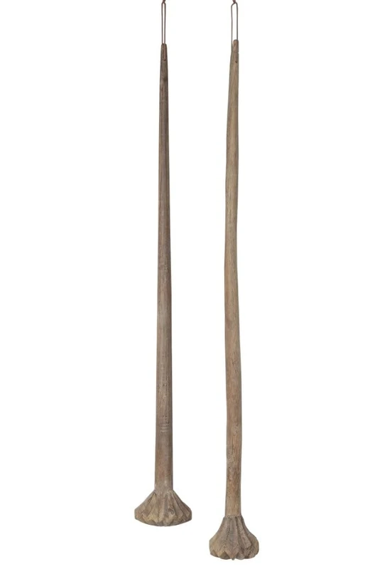 Decoration Teca, 15 x 15 x 130 cm, Antiguo Natural