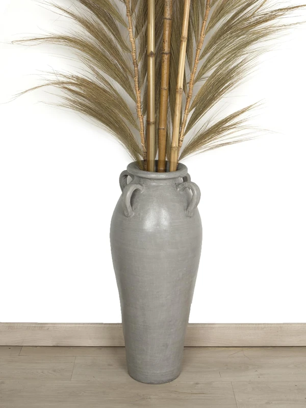 Jarron Terracotta Asas Gris
