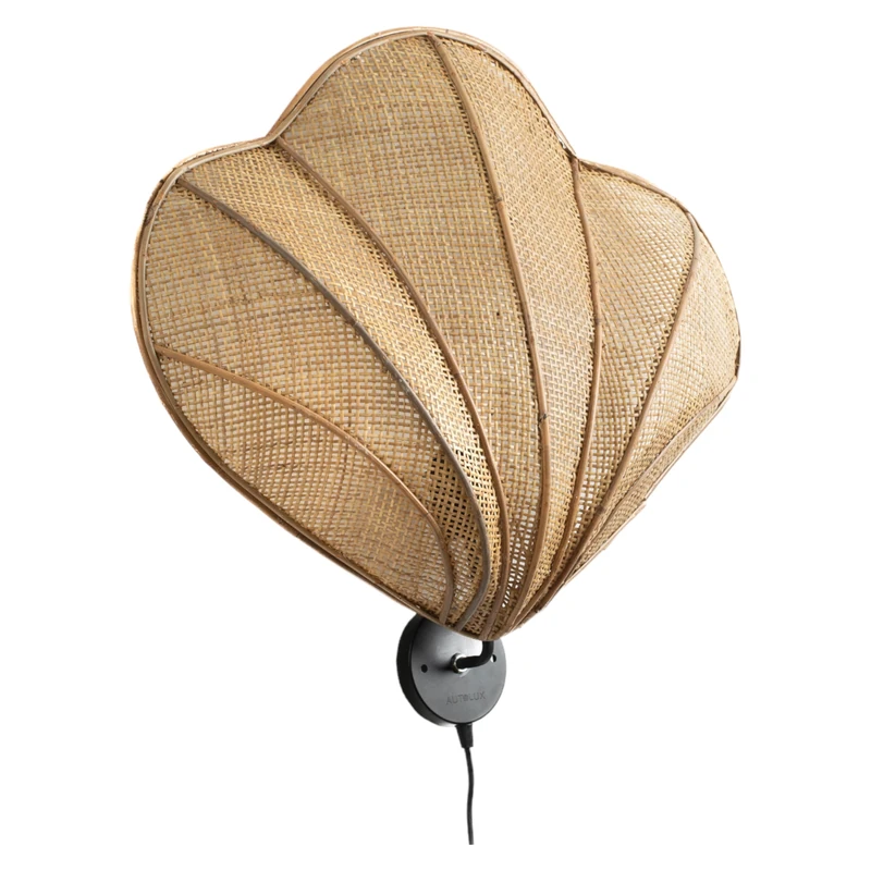 Aplique PARED Concha Rattan E27/ 220240V