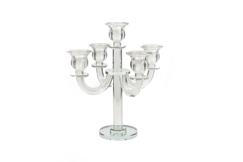 CANDLE VIDRIO 5 BRAZOS