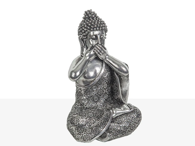 AlexandreHouse Buddha Sentos Resin Plateado Figure