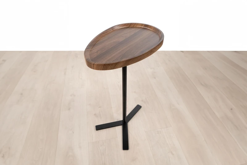 AlexandreHouse TABLE WOOD FOOT METAL BLACK