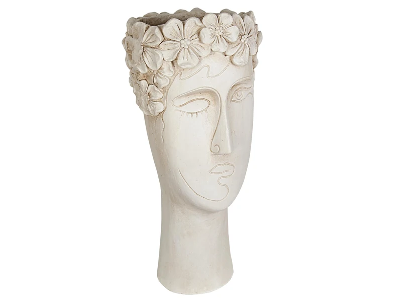 BUSTO/MACETA MAN FLORES RESIN