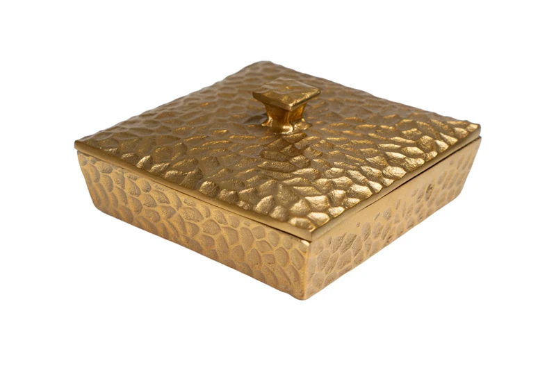 CAJA Aluminium Dorado Martillade