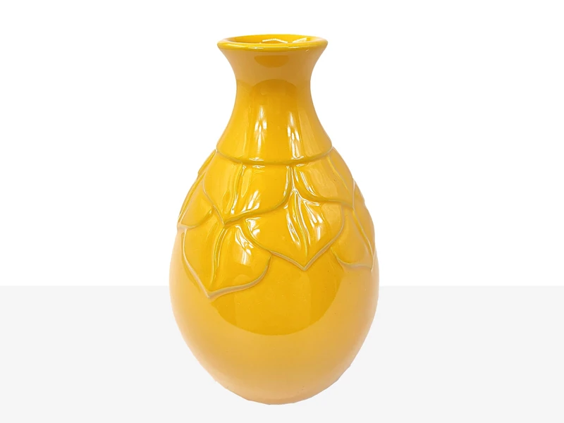 FLORERO MOSTAZA CERAMIC