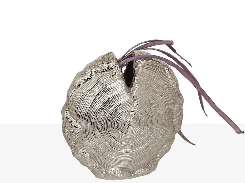FLORERO Redondo Aluminium Plateado - Image 1