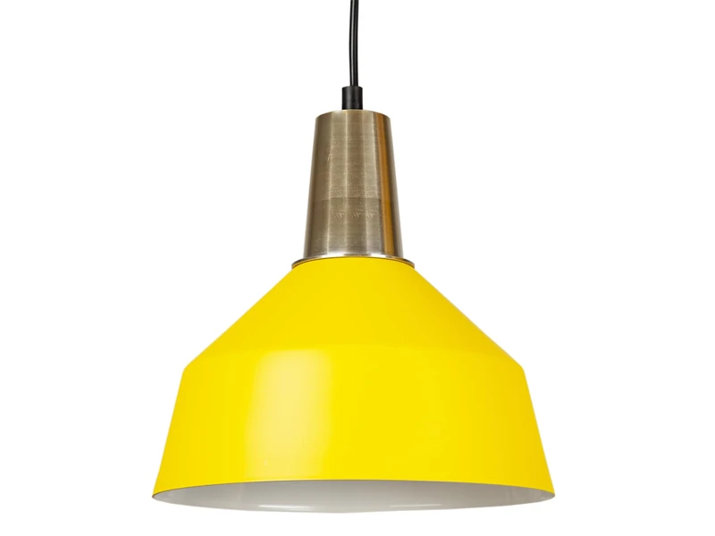 AlexandreHouse LAMPARA COLGANT ALUMINIO Amarillo E27/220240V - Image 1
