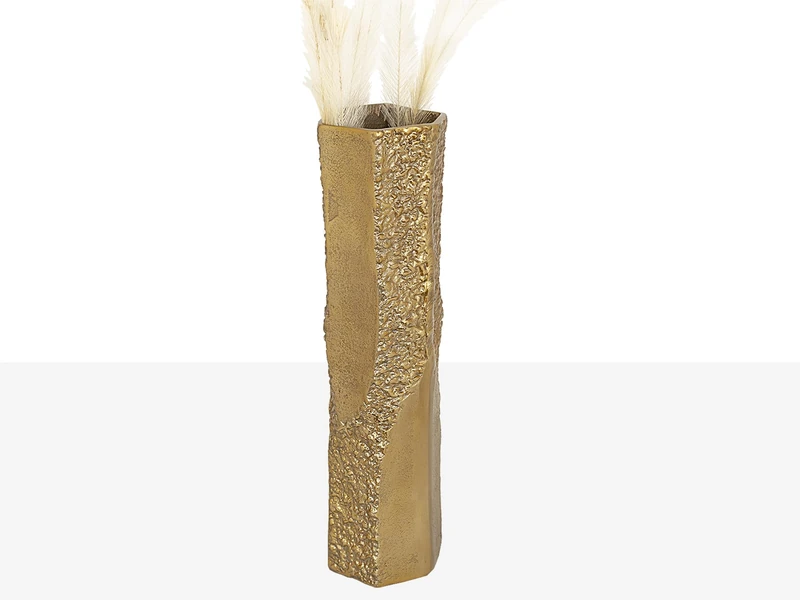 Florero Exagonal Aluminium Dorado - Image 1