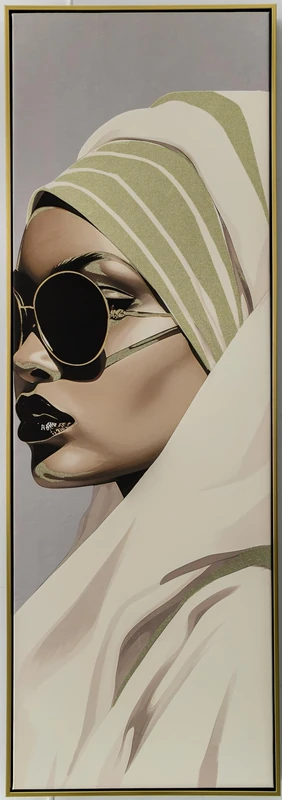 CUADRO C/Marco DAMA with Gold Papel
