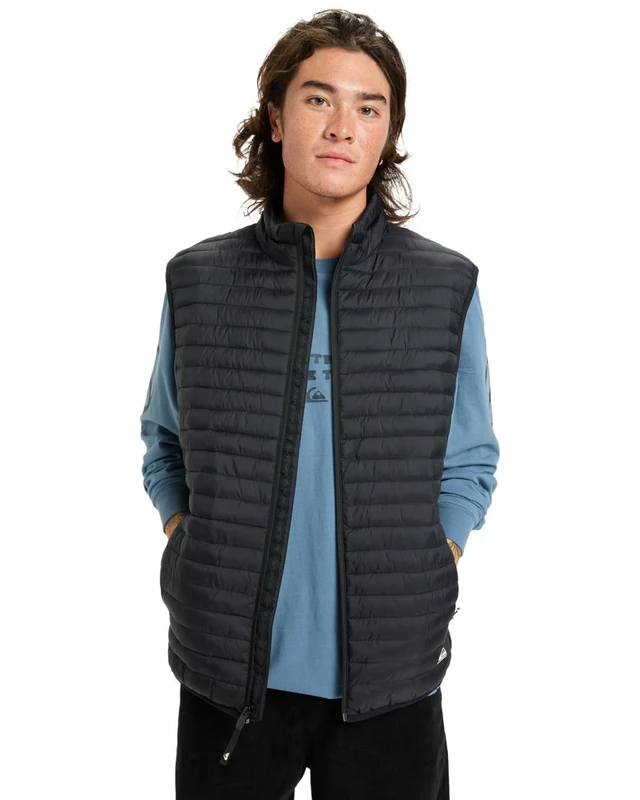 Quiksilver Jacket SCALY SLEEVELESS Men's Black S