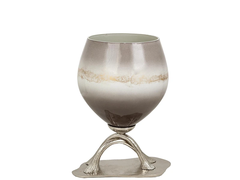 AlexandreHouse FLORERO VIDRIO Aluminium Base