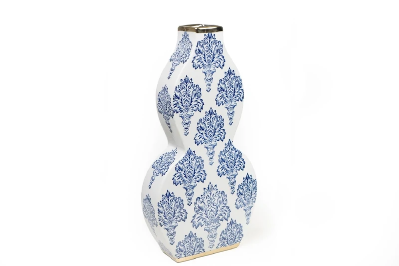 Porcelain Flower Azul/White