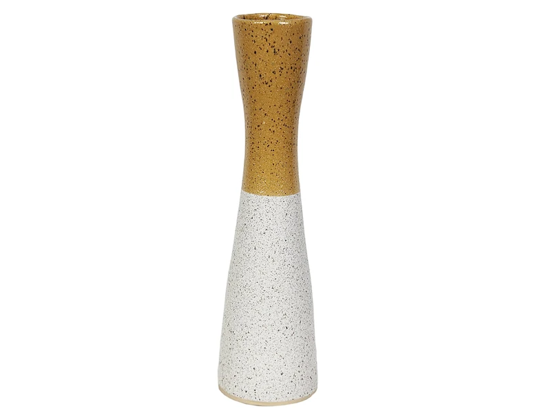FLORERO Ceramic Mostaza/Blanco - Image 1
