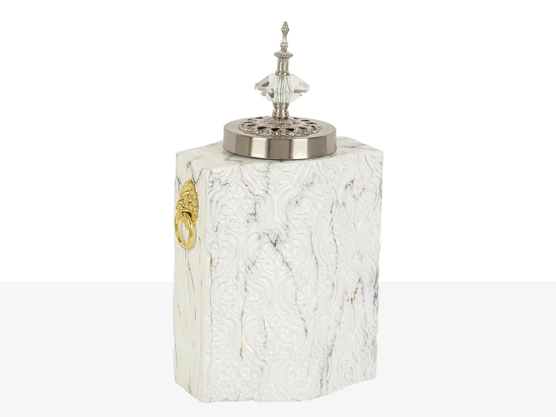 Bote Ceramic/Metal Plateado - Image 1