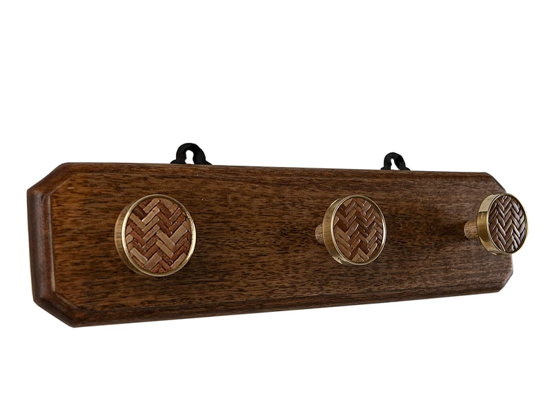 AlexandreHouse Percha Madera/Bambu/Metal 3 POMOS - Image 1