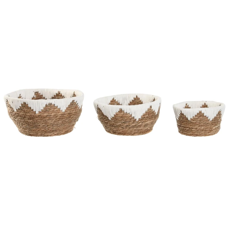 Mesa Centre Set of 3 Algodon Fibre 30.5 x 30.5 x 14 - Image 1