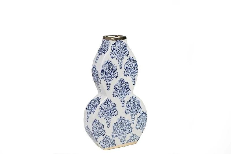 Porcelain Flower Azul/White