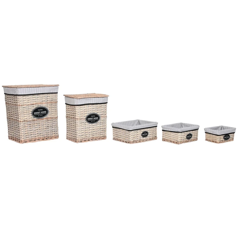 AlexandreHouse Rome Basket Set of 5 Sheets 47 x 35 x 55 cm Natural