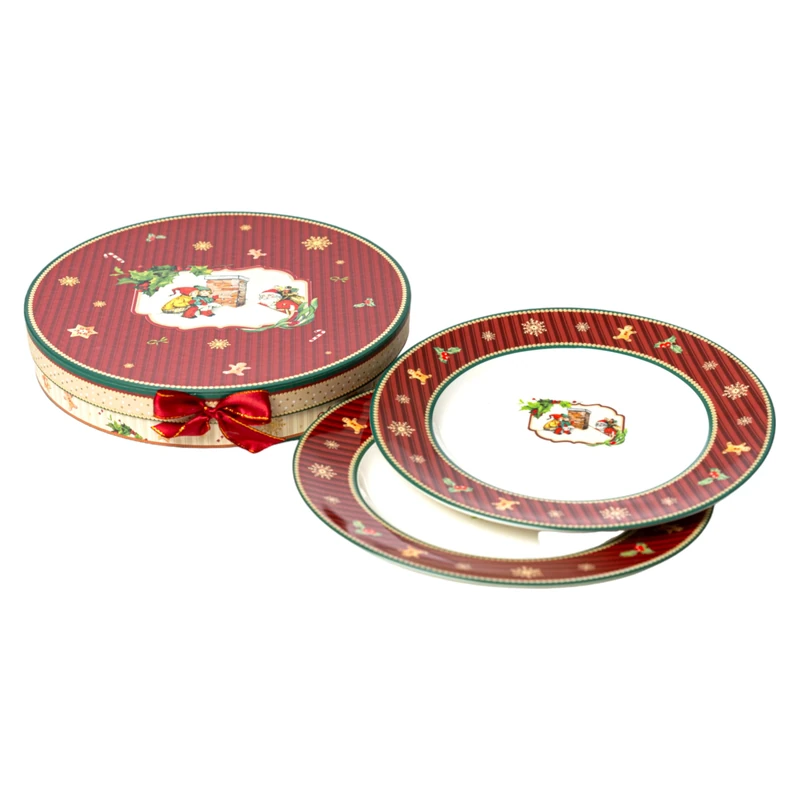 AlexandreHouse Set of 2 Ceramic Plates EN CAJA Gift - Image 1