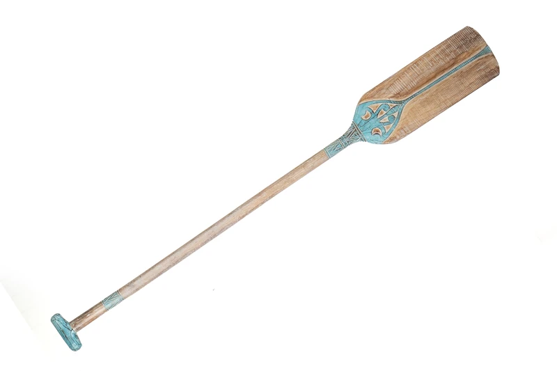 Boat Shovel Madera Natural/Turquoise