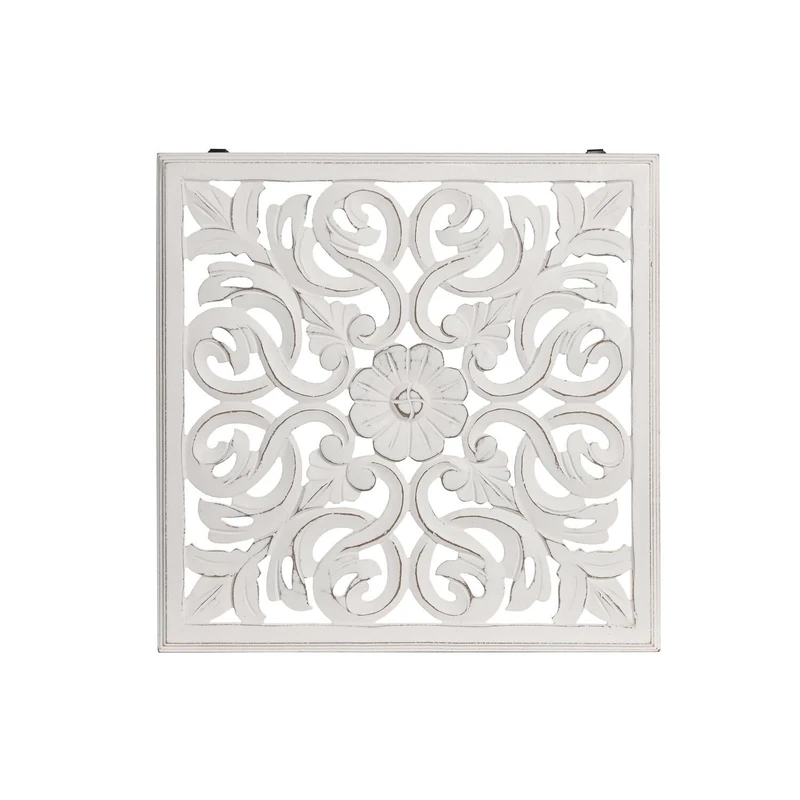 Decoracion Painted MDF 45 x 2 x 45 cm White
