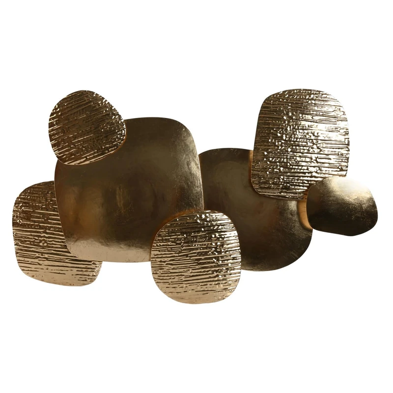 Decorative Painted Metal 80 x 6.5 x 48 cm Dorado