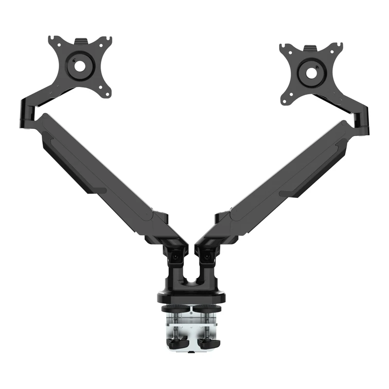 Monitor Arm Mount 801D Black. for two monitors from 17 to 32 inches. Supports 2 to 9 kg per Monitor.