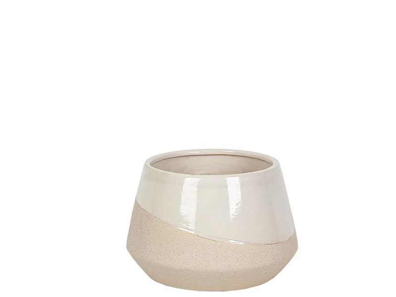 Ceramic MACETA BEIFE/BLANCO - Image 1