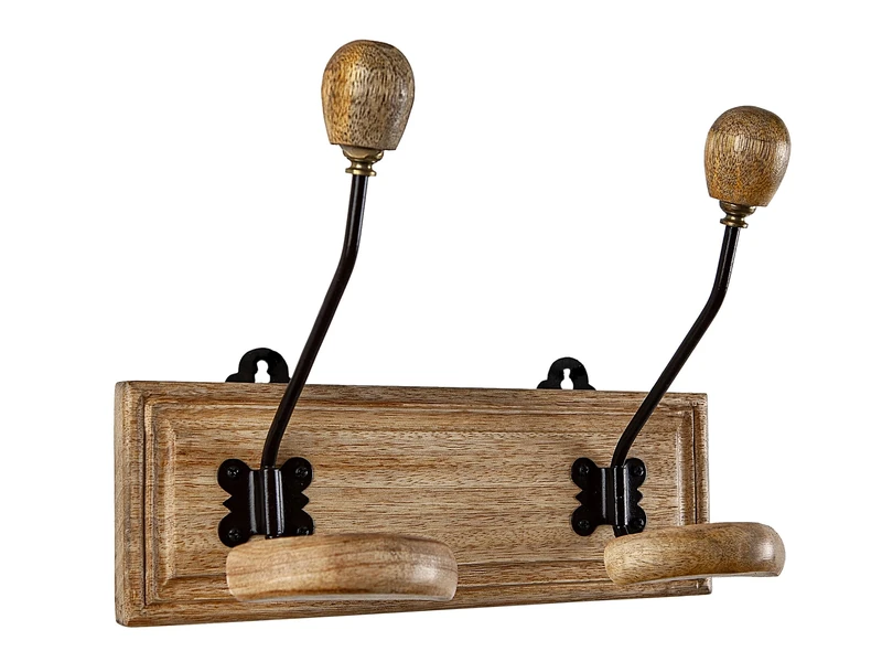 Percha Madera/Metal 2 POMOS - Image 1