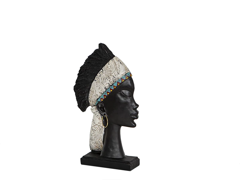 African Bust Resin Turban