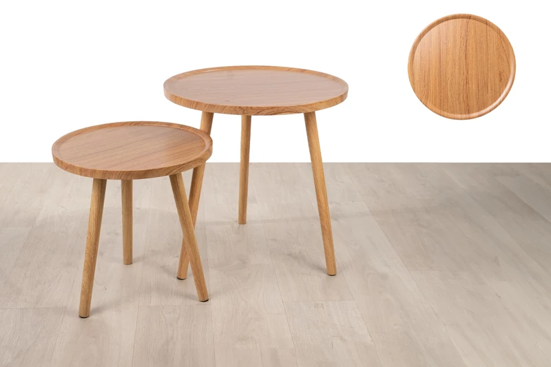 AlexandreHouse Set of 2 Mesas Madera - Image 1