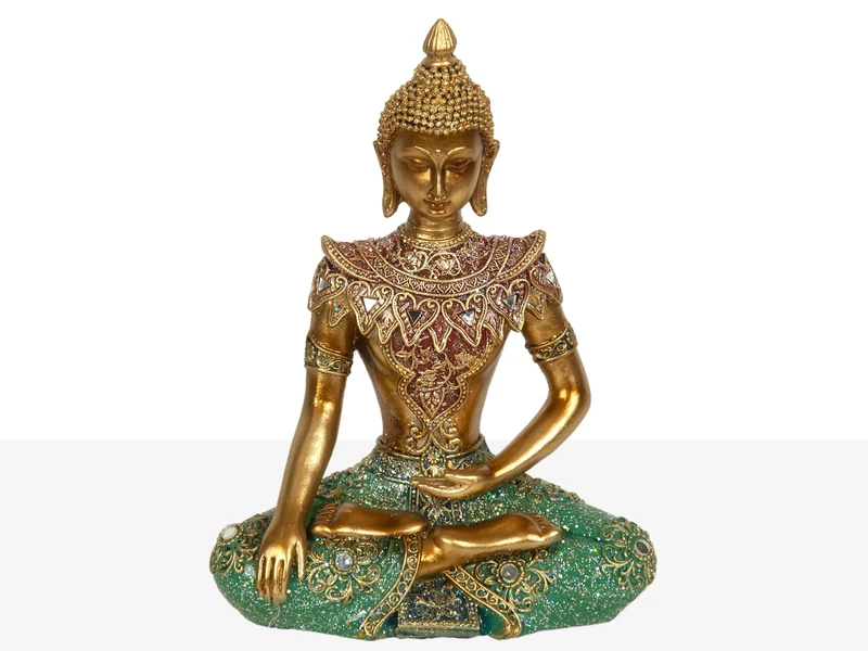 AlexandreHouse Resin Buddha Sentado Figure